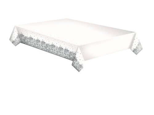 Díszes Silver papír asztalterítő 120x180 cm