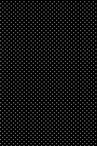 Fekete White Dots papír asztalterítő 120x180 cm