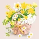 Virág Spring Basket szalvéta 20 db-os 33x33 cm