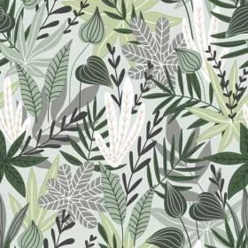 Virág Green Leaves szalvéta 20 db-os 33x33 cm