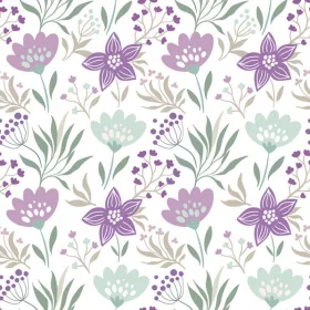 Virág Violet and Mint szalvéta 20 db-os 33x33 cm