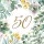 Happy Birthday 50 Floral Frame szalvéta 20 db-os 33x33 cm