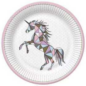 Unikornis Graphic Wild papírtányér 8 db-os 18 cm