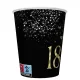 Happy Birthday 18 Golden Champagne papír pohár 8 db-os 250 ml