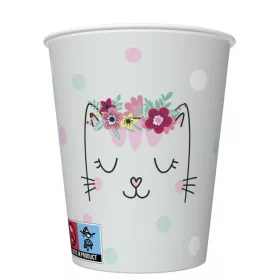 Cicás Flowers Wreath papír pohár 8 db-os 250 ml