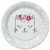 Cicás Flowers Wreath papírtányér 8 db-os 18 cm