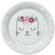 Cicás Flowers Wreath papírtányér 8 db-os 22,7 cm