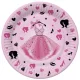 Lányos Party Dress papírtányér 8 db-os 18 cm