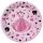 Lányos Party Dress papírtányér 8 db-os 22,7 cm