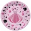 Lányos Party Dress papírtányér 8 db-os 22,7 cm