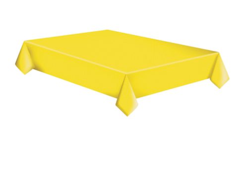 Sárga White Dots papír asztalterítő 120x180 cm