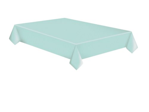 Menta zöld White Dots papír asztalterítő 120x180 cm