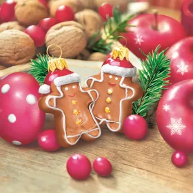 Karácsonyi Gingerbread szalvéta 20 db-os 33x33 cm