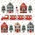 Karácsonyi Houses & Train szalvéta 20 db-os 33x33 cm
