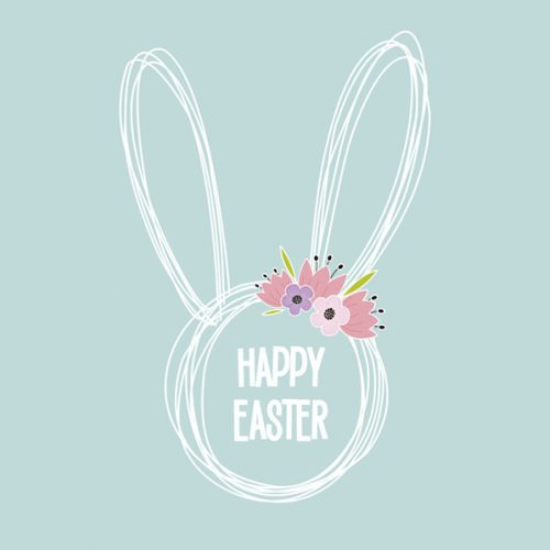 Húsvét Graphic Bunny szalvéta 20 db-os 33x33 cm