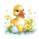 Húsvét Cute Baby Duck szalvéta 20 db-os 33x33 cm