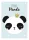 Panda Crown A/4 gumis mappa