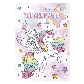 Unikornis You are Magic A/4 gumis mappa
