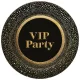 Party Gold VIP papírtányér 8 db-os 18 cm