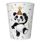 Állatos Funny Panda papír pohár 8 db-os 250 ml