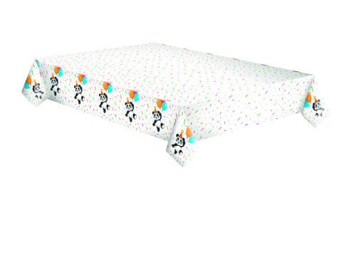 Állatos Funny Panda papír asztalterítő 120x180 cm