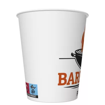 Barbecue Party papír pohár 8 db-os 250 ml