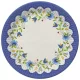 Hímzés Folk papírtányér 8 db-os 22,7 cm