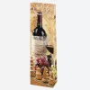 Színes Bottles papír italtáska 12x40x9 cm