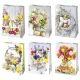 Húsvét Flowers papír ajándéktasak, ajándékzacskó 23x32x11 cm