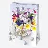 Húsvét Flowers papír ajándéktasak, ajándékzacskó 23x32x11 cm