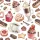 Desszert Coffee and Sweets szalvéta 20 db-os 33x33 cm