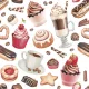 Desszert Coffee and Sweets szalvéta 20 db-os 33x33 cm