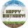 Happy Birthday Pixel Block papírtányér 8 db-os 22,7 cm