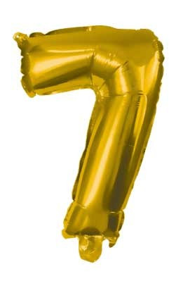 Arany Gold óriás 7-es szám fólia lufi 85 cm