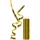 Arany Unicolour Metallic szerpentin