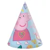 Peppa malac Messy Play parti kalap, csákó 6 db-os