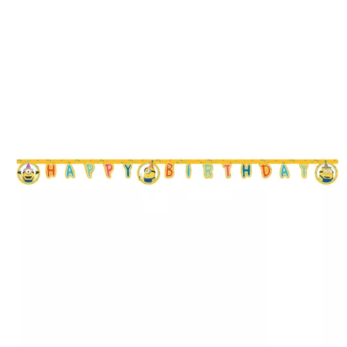 Minyonok The Rise of Gru Happy Birthday felirat FSC 2 m