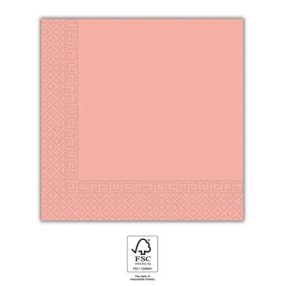 Rózsaszín Unicolour Pink szalvéta 20 db-os 33x33 cm FSC