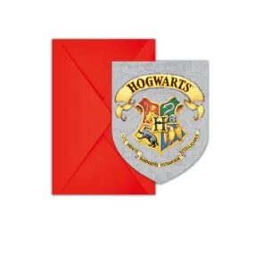 Harry Potter Hogwarts Houses party meghívó 6 db-os FSC