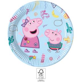 Peppa malac Messy Play papírtányér 8 db-os 23 cm FSC