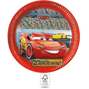 Disney Verdák Arena Race papírtányér 8 db-os 23 cm FSC