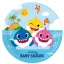 Baby Shark Fun in the Sun papírtányér 8 db-os 23 cm FSC