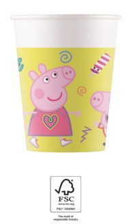 Peppa malac Messy Play papír pohár 8 db-os 200 ml FSC