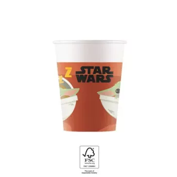 Star Wars The Mandalorian papír pohár 8 db-os 200 ml FSC