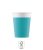 Unicolour Tirquoise, Kék papír pohár 8 db-os 200 ml FSC