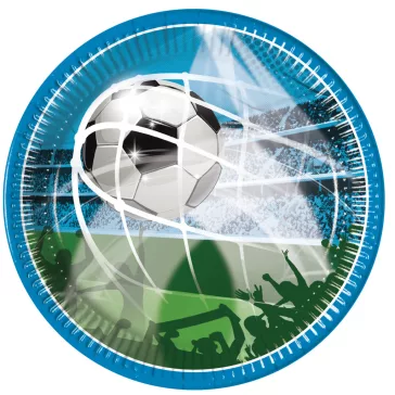 Focis Soccer Fans papírtányér 8 db-os 20 cm FSC
