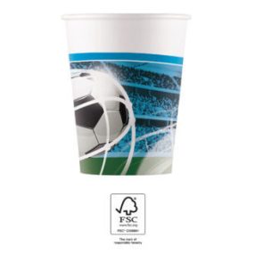 Focis Soccer Fans papír pohár 8 db-os 200 ml FSC
