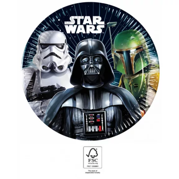 Star Wars Galaxy papírtányér 8 db-os 20 cm FSC