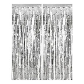 Ezüst Silver ajtónyílásba való függöny 2 m