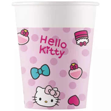 Hello Kitty Fashion papír pohár 8 db-os 200 ml
